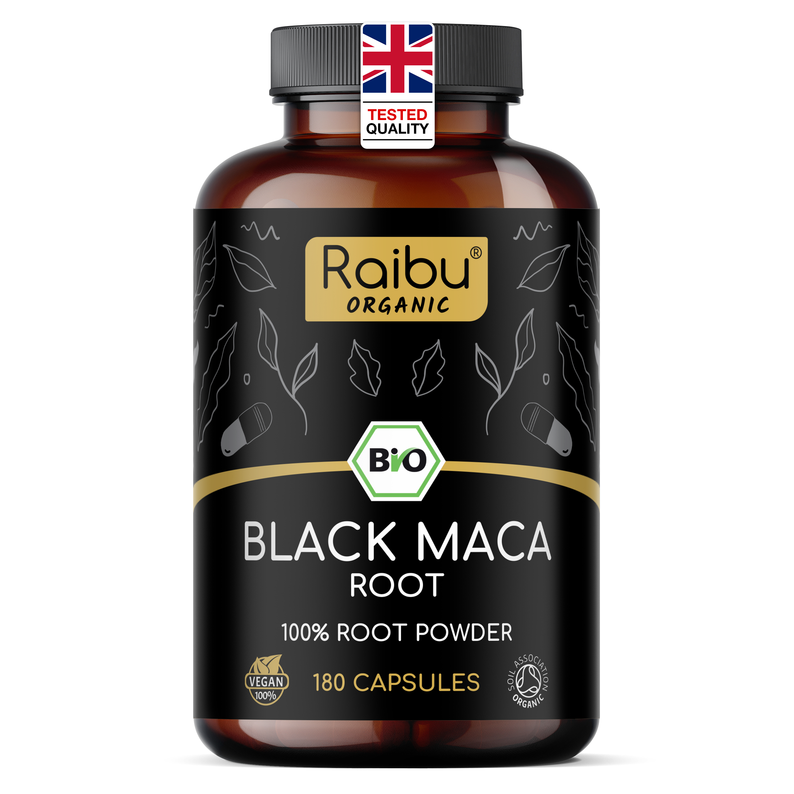 2 X 500g De Poudre De Maca Noire Bio - Superaliment Buxtrade