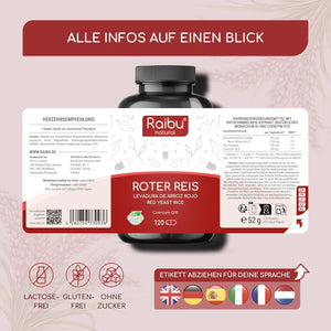 Red Rice Yeast | 120 Capsules (eu)