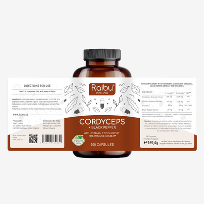 Cordyceps (dose elevata) |200 cap.