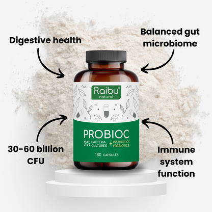 Probiotique - 25 souches bactériennes avec inuline | 180 Cap.