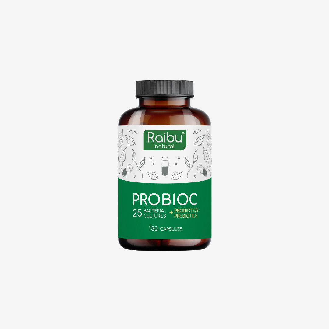 Probiótico - 25 cepas bacterianas con inulina | 180 Cap.