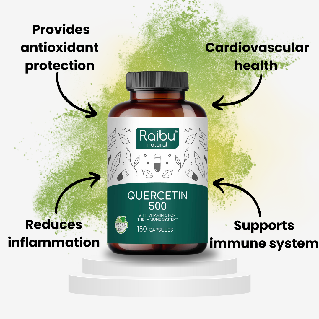 Quercetin 500mg with Vitamin C | 180 Cap.