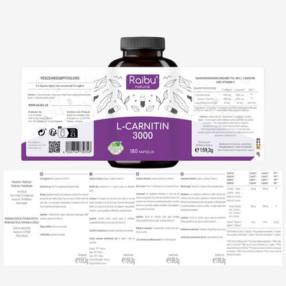 L-Carnitina 3000 | 180 Cap.