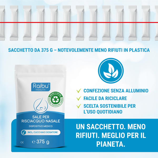 Sal para enjuagues nasales y duchas nasales (it)