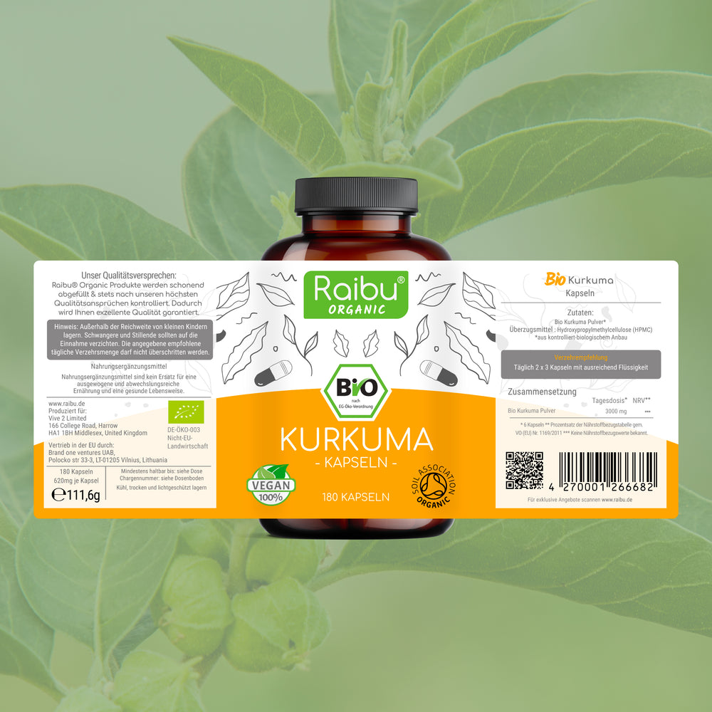 Cúrcuma | 180 cápsulas (eu)