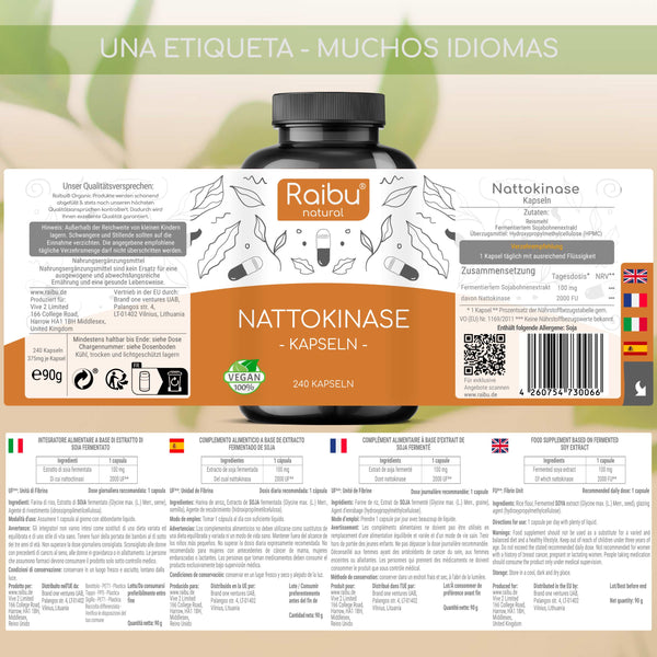 Nattochinasi | 240 capsule(e)