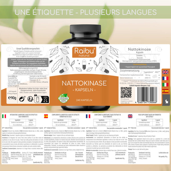 Nattokinase | 240 capsule (f)