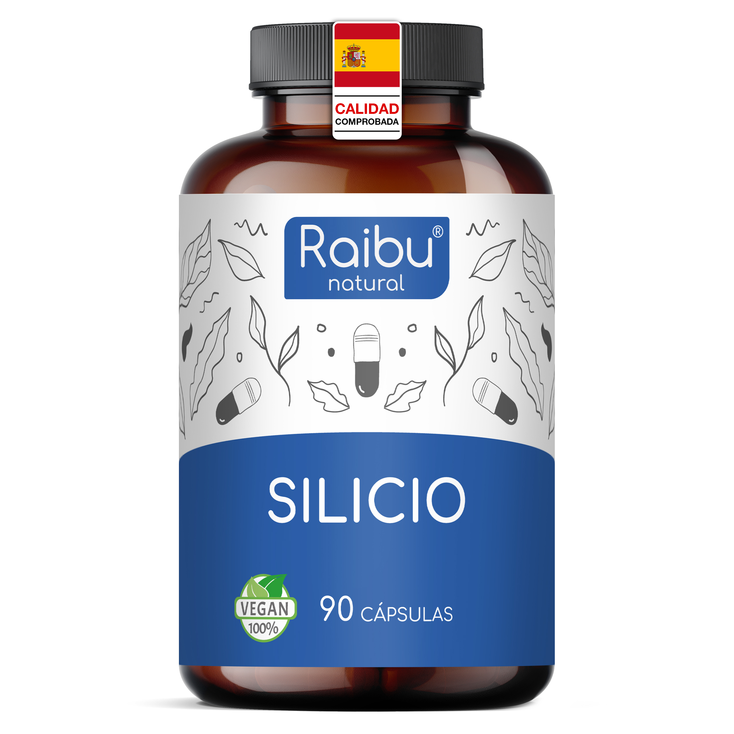 Silicio - dosis alta (500 mg) | 90 cápsulas