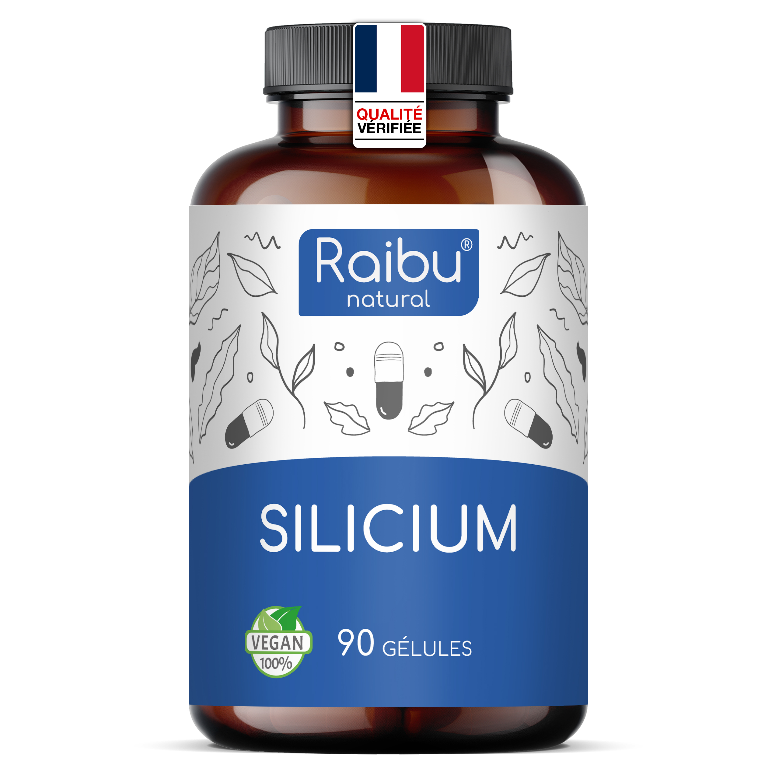 Silicium - haute dose (500 mg) | 90 gélules