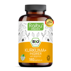 Curcuma, Zenzero con Pepe Nero | 180 Cap (eu)