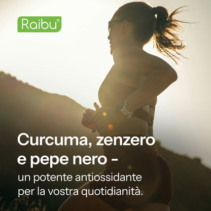 Curcuma, zenzero con pepe nero | 180 Cap.