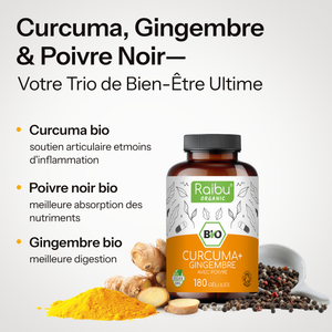 Curcuma, zenzero con pepe nero | 180 Cap.