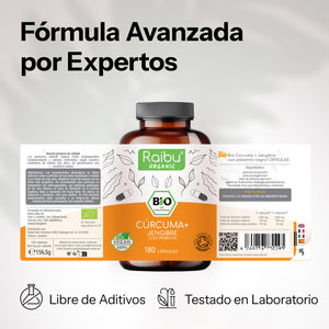 Curcuma, zenzero con pepe nero | 180 Cap.