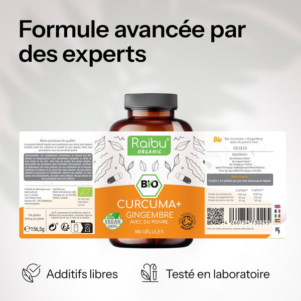 Curcuma, zenzero con pepe nero | 180 Cap.