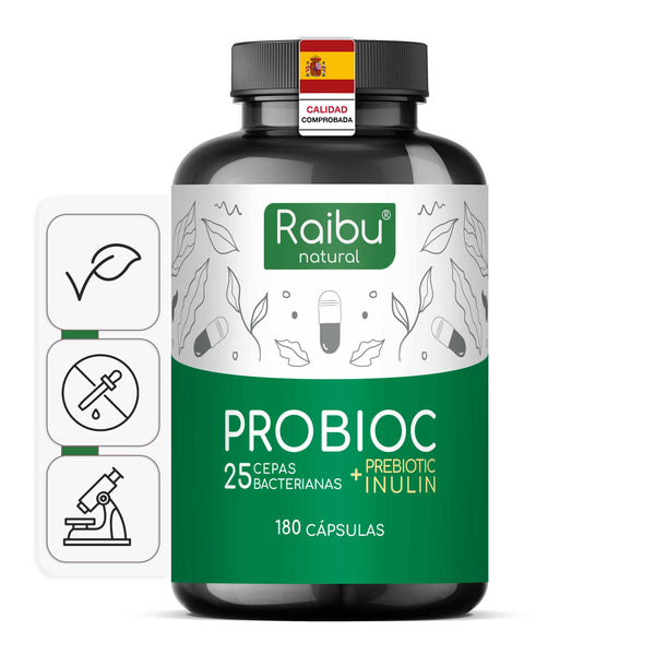 Probiotico - 25 ceppi batterici con inulina | 180 cap.