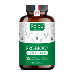 Probiótico - 25 cepas bacterianas con inulina | 180 cápsulas (fr)