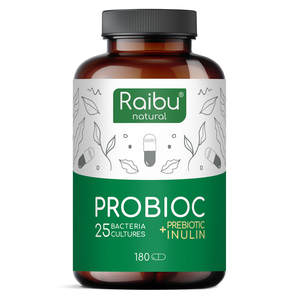 Probiotico - 25 ceppi batterici con inulina | 180 Cap (eu)