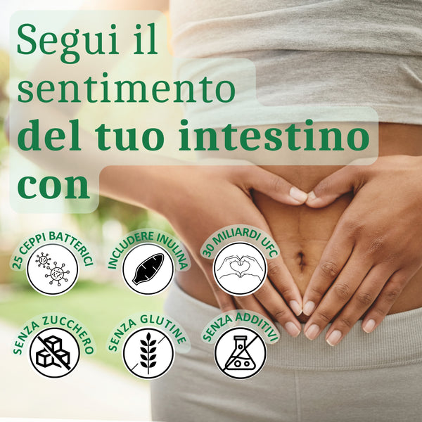Probiotico - 25 ceppi batterici con inulina | 180 cap.