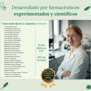 Probiotico - 25 ceppi batterici con inulina | 180 cap.