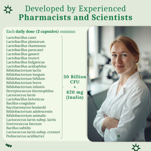 Probiotic - 25 bacterial strains with inulin | 180 Cap (uk)