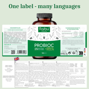 Probiotic - 25 bacterial strains with inulin | 180 Cap (uk)