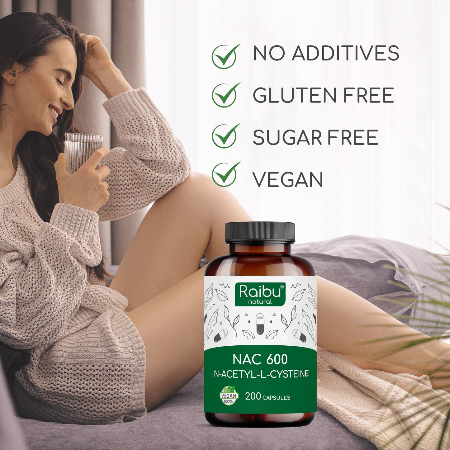 NAC (N-Acetyl-Cystein) 600 | 200 Cap (eu)