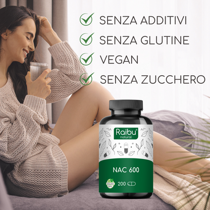 NAC (N-acétyl-cystéine) 600 | 200 Cap.