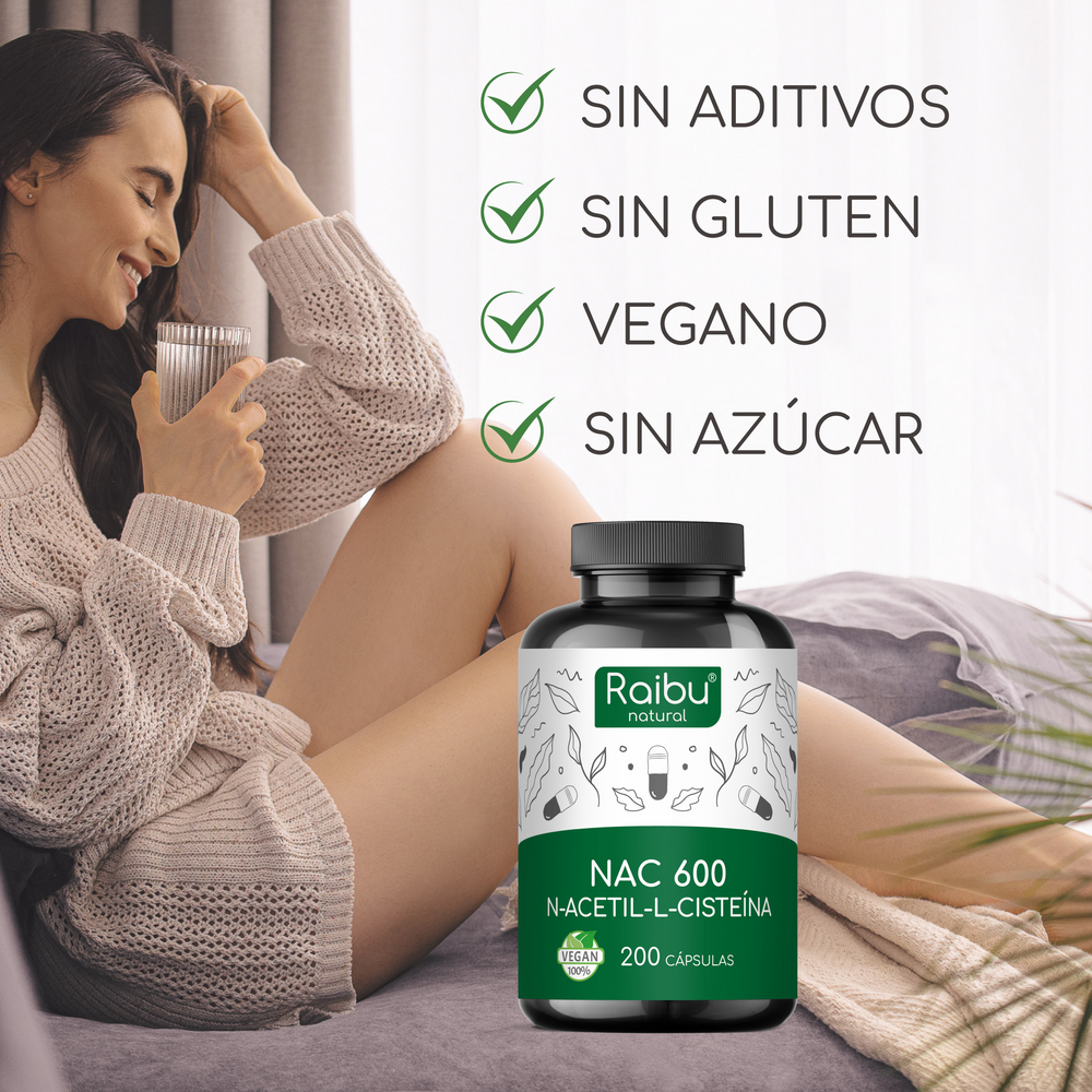 NAC (N-Acetil-Cisteína) 600 | 200 cápsulas