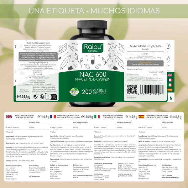 NAC (N-Acetil-Cisteina) 600 | 200 Cap(i)