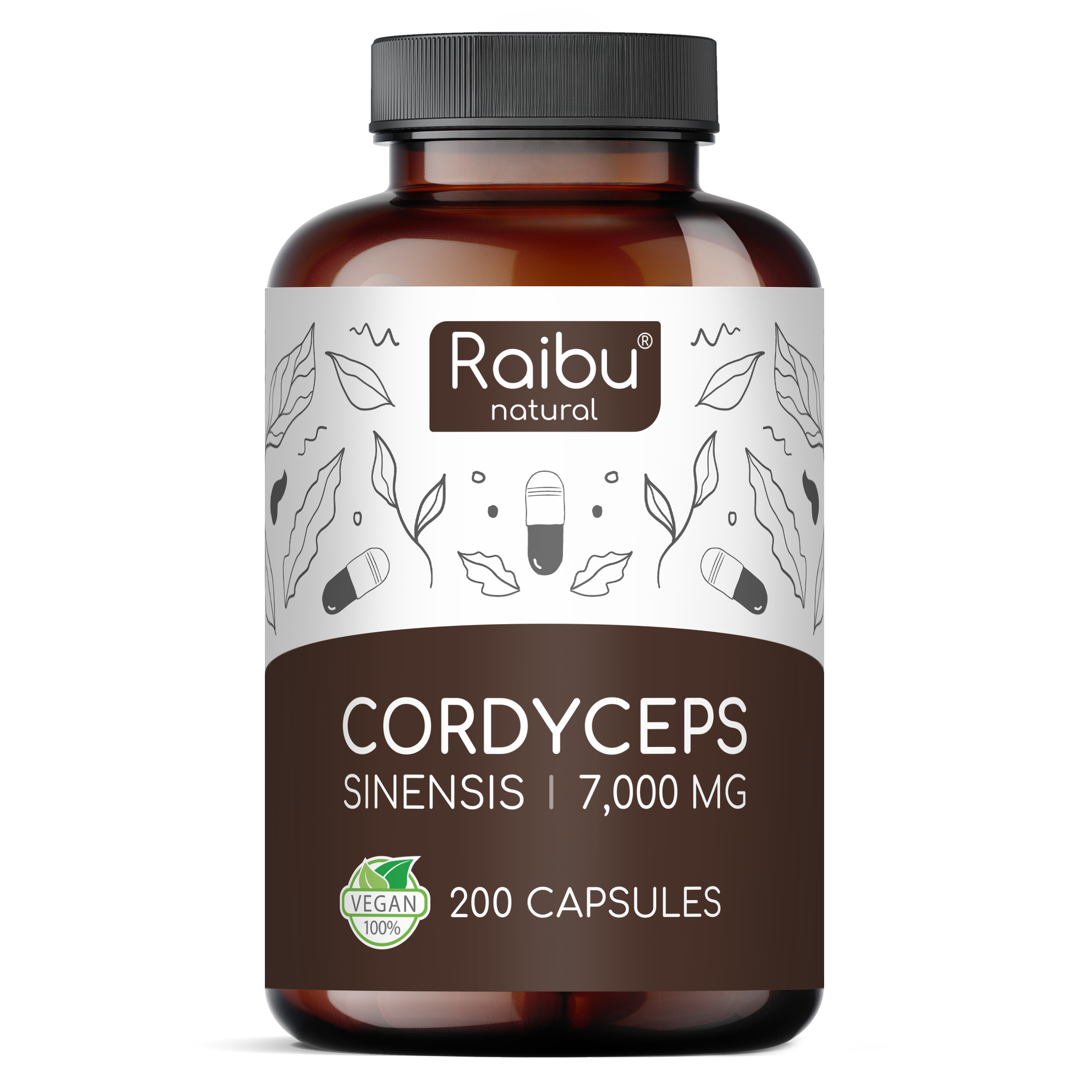 Cordyceps | 200 capsules (eu)