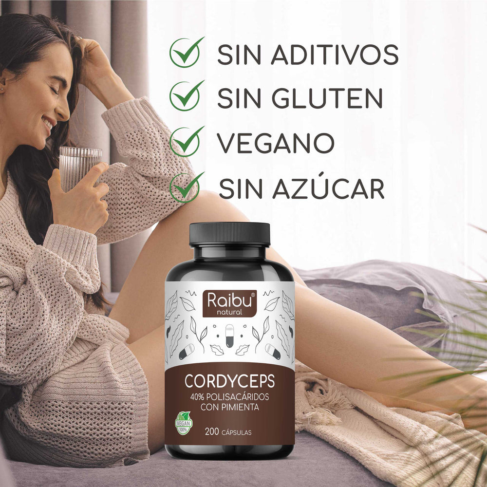 Cordyceps (dosis alta) | 200 cápsulas