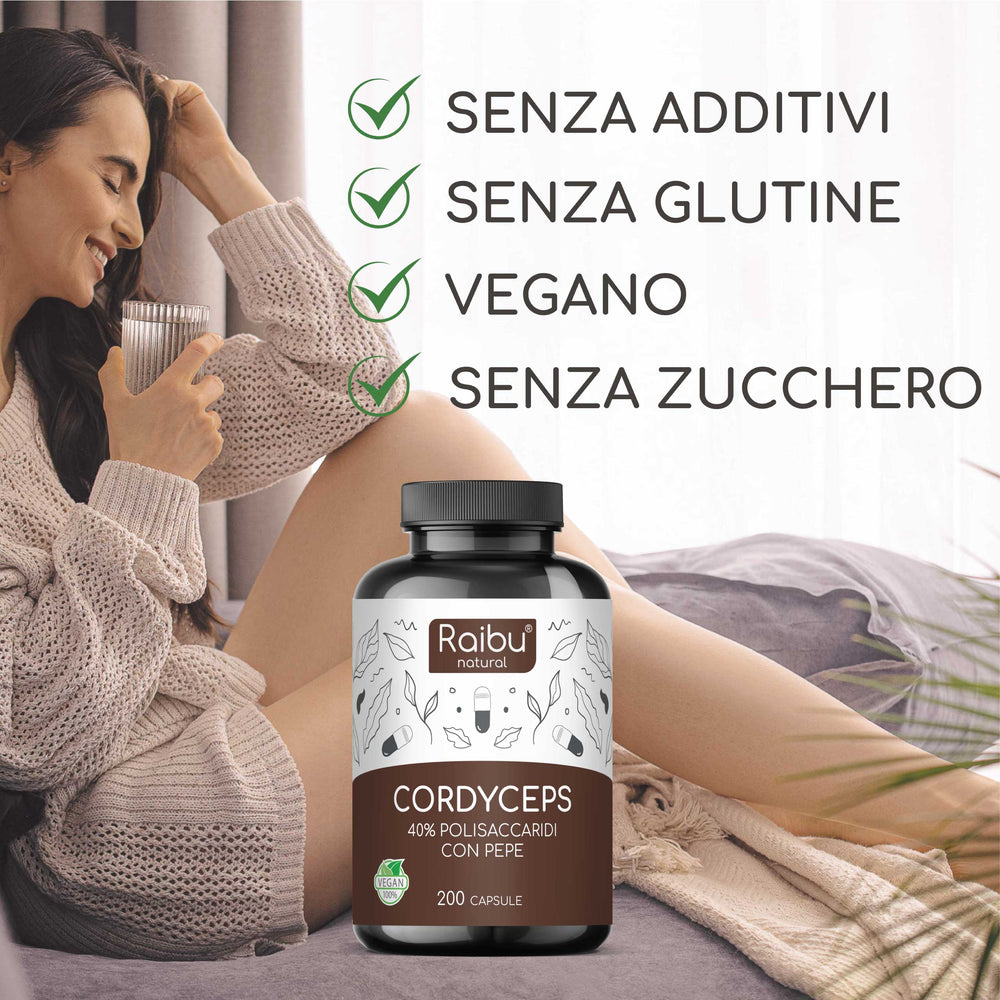 Cordyceps (dosis alta) | 200 cápsulas