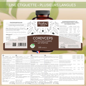 Cordyceps (high dose) | 200 Cap (fr)