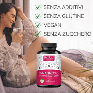 D-Mannosio con mirtillo rosso | 160 Cap. 