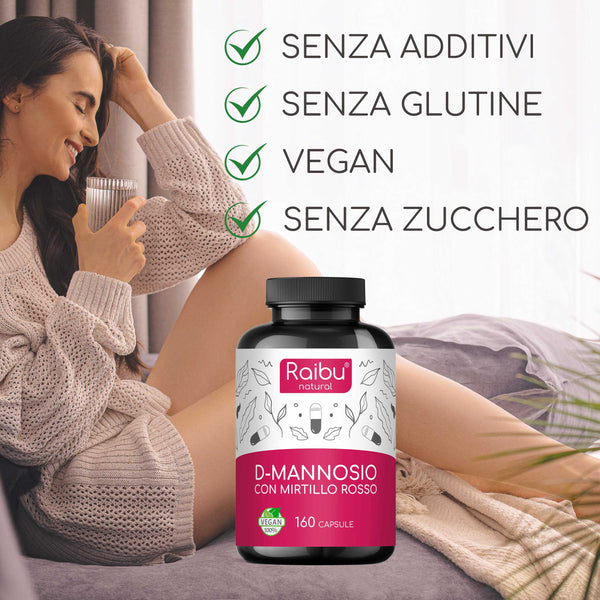 D-Mannosio con mirtillo rosso | 160 Cap. 