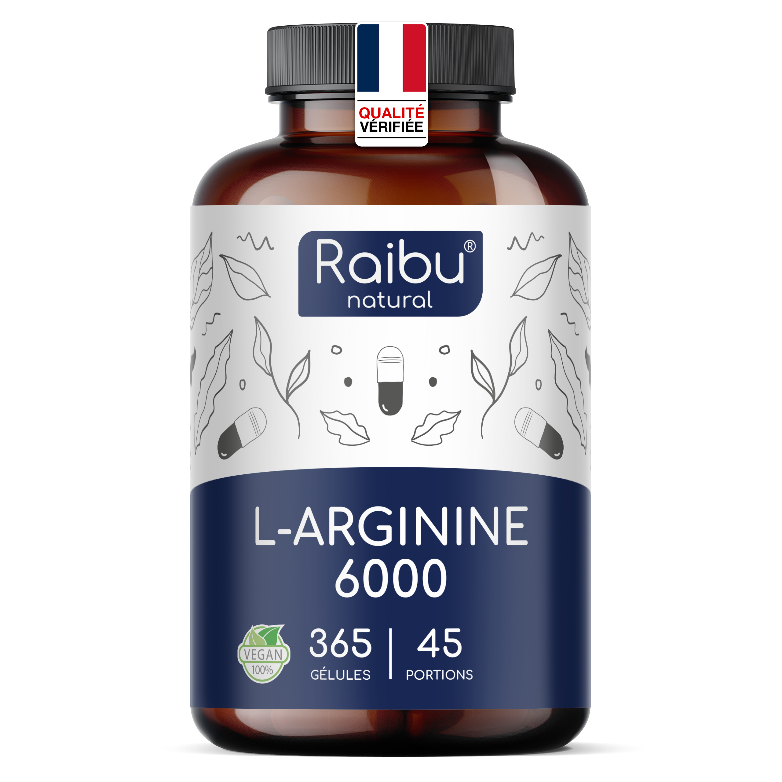 L-Arginine - 6000mg | 365 gélules