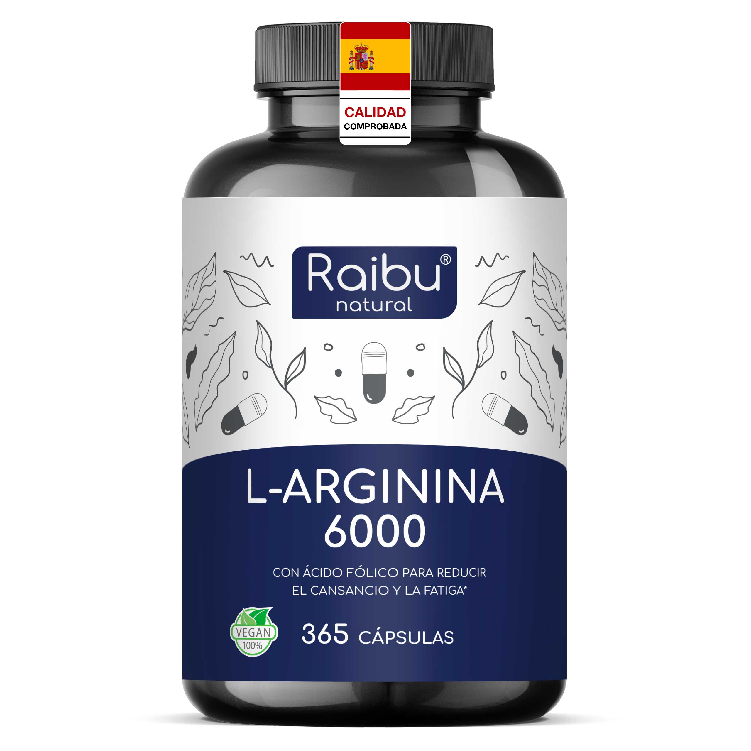 L-Arginina - 6000 mg | 365 cápsulas