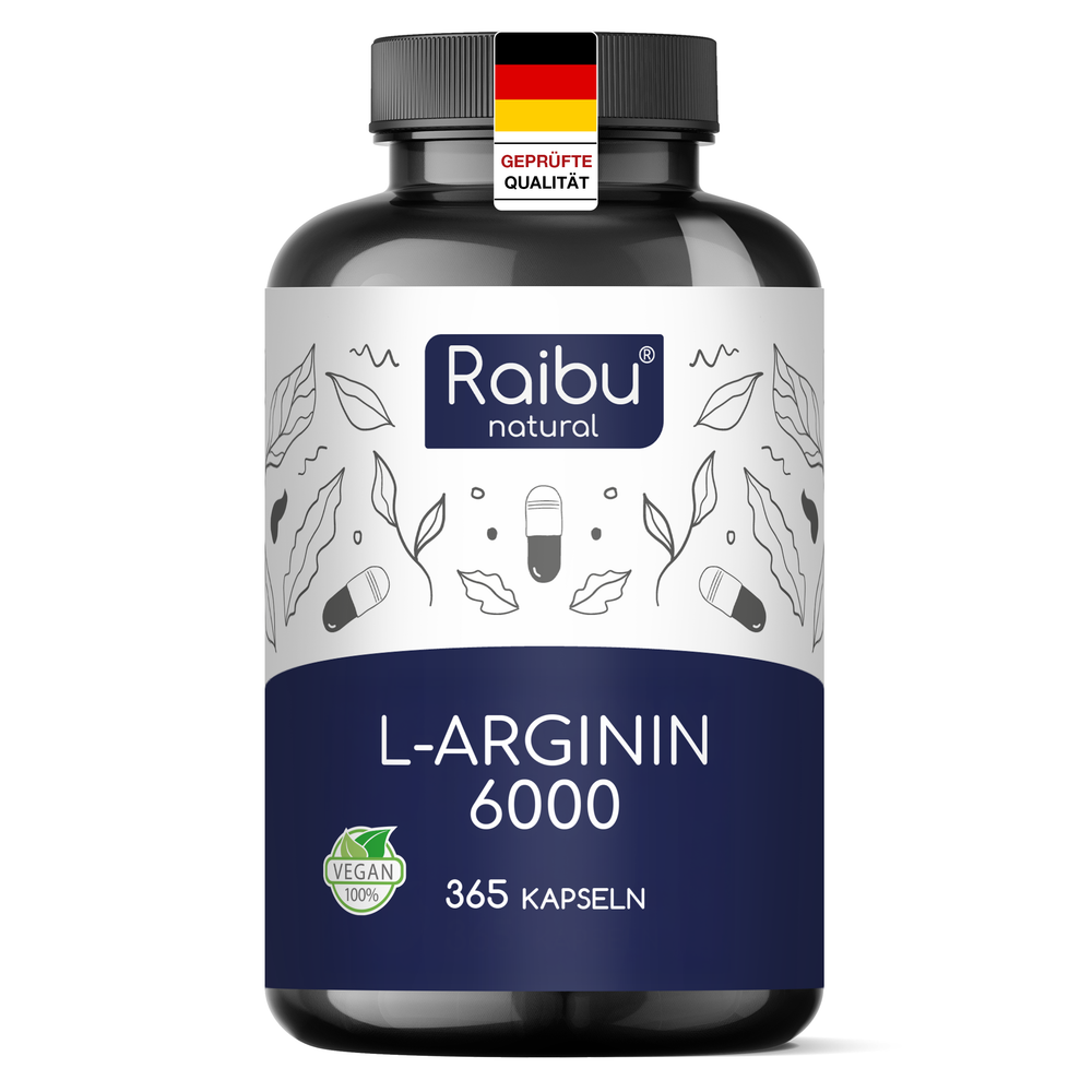 L-Arginina - 6000 mg | Gorra 365 (UE)