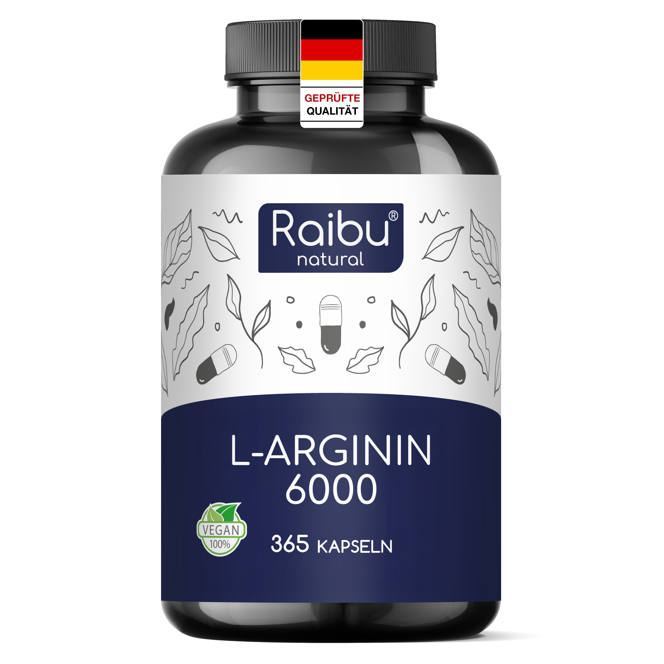 L-Arginin - 6000mg | 365 capsules (eu)
