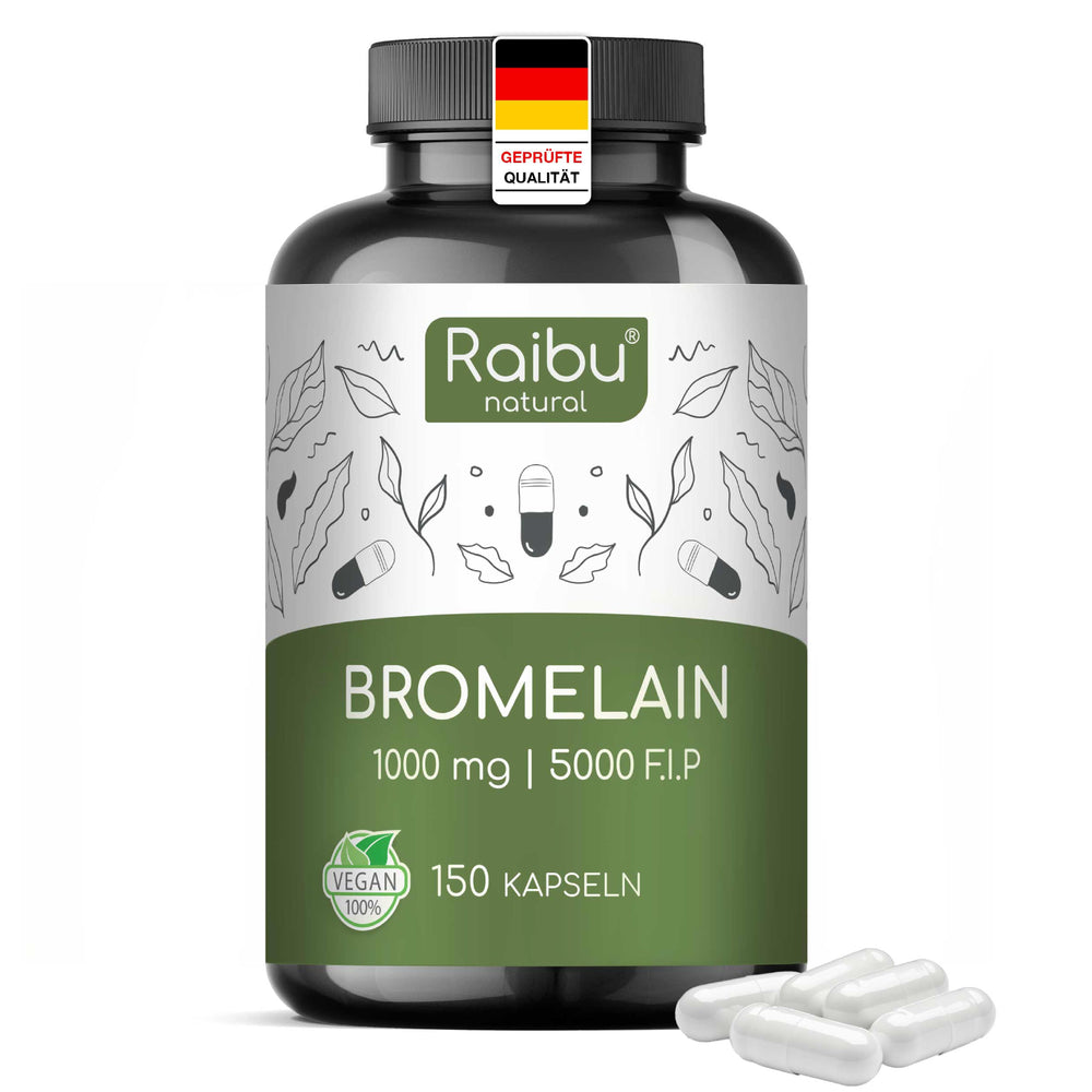 Bromelina (dosis alta) 1000 mg I 150 Cápsulas (eu)