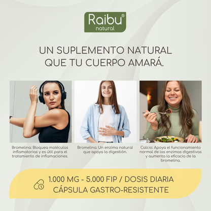 Bromelina (dosis alta) 1000 mg I 150 Cápsulas (e)