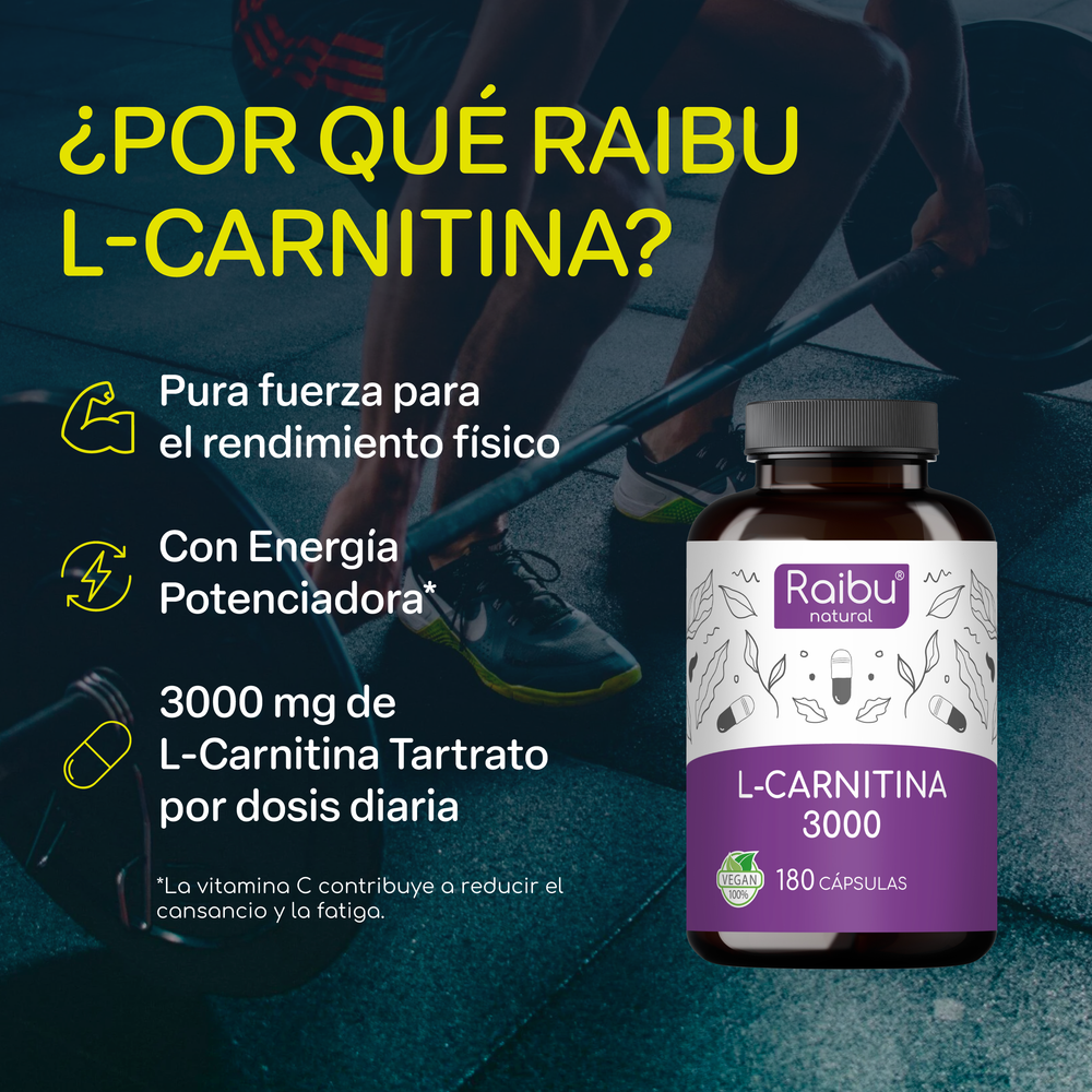 L-Carnitina 3000 | 180 tapa(s)
