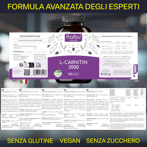 L-Carnitina 1000 | 180 cápsulas (it)