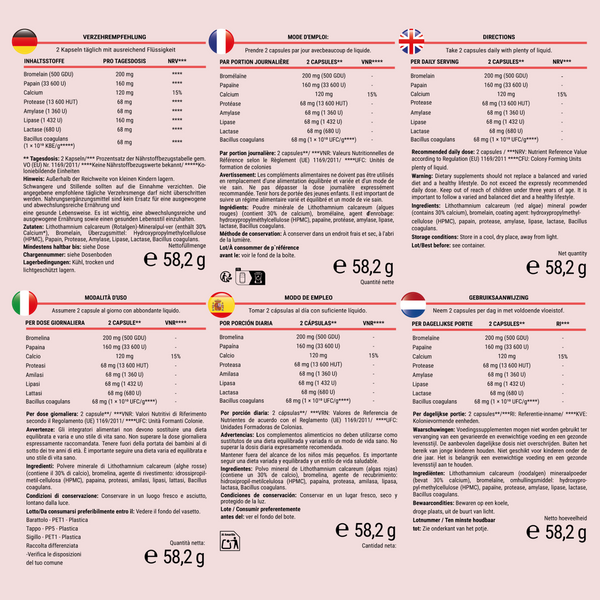 Complejo enzimático | 90 cápsulas