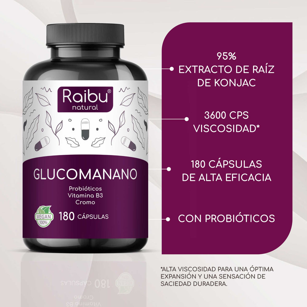 Glucomanano | 180 cápsulas