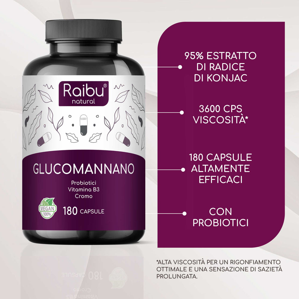 Glucomanano | 180 cápsulas (it)