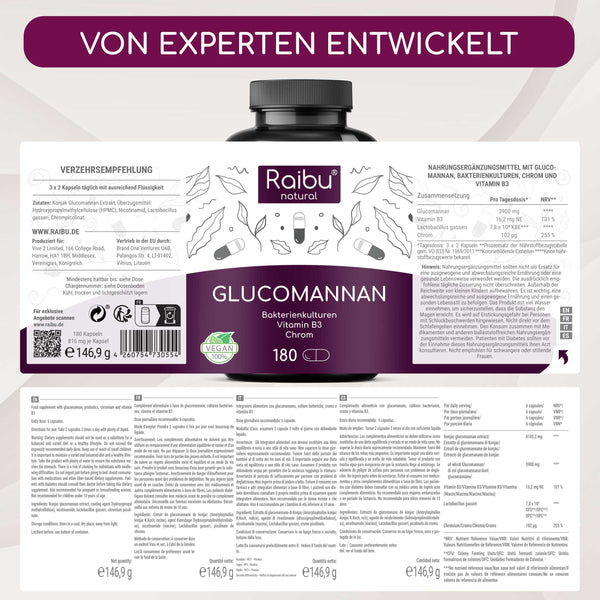 Glucomanano |180 Cáps.