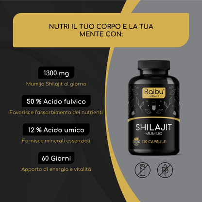 Shilajit | 120 cápsulas