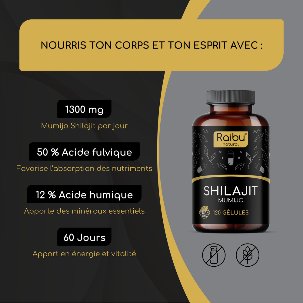 Shilajit | 120 Cápsulas.