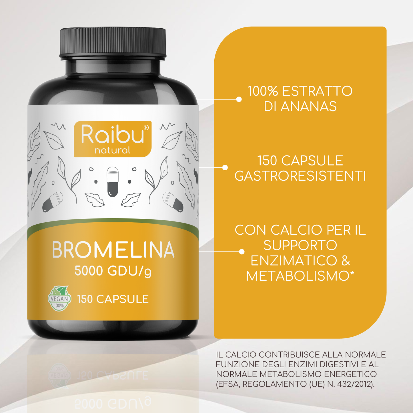 Bromelina 5000 | 150 cápsulas (i)